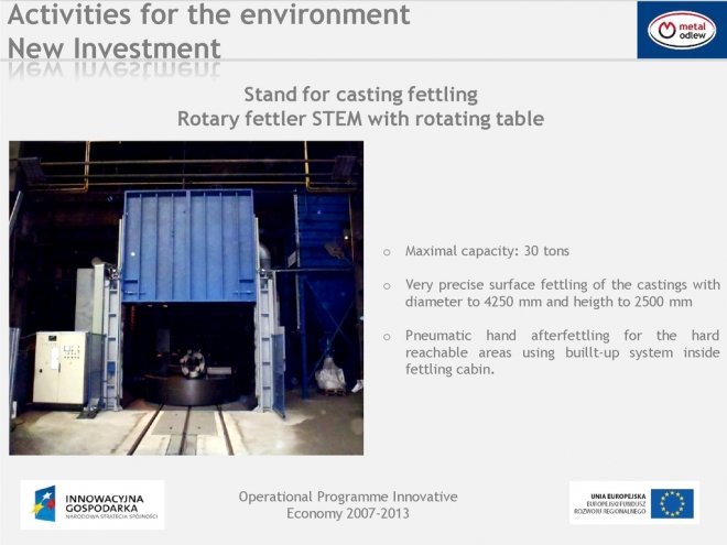 Rotary fettler STEM with rotating table